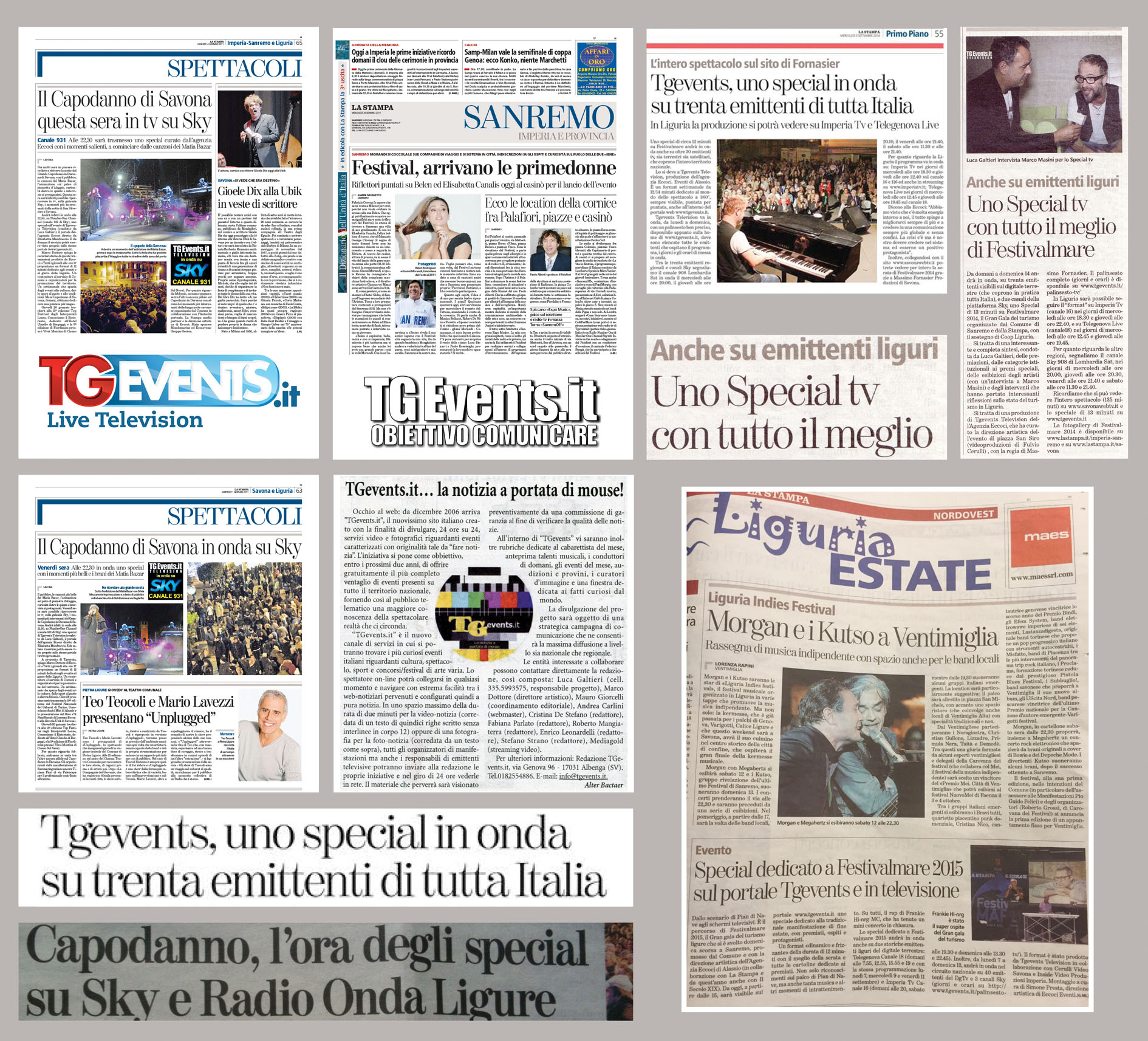 TGEVENTS TELEVISION al servizio dei grandi EVENTI