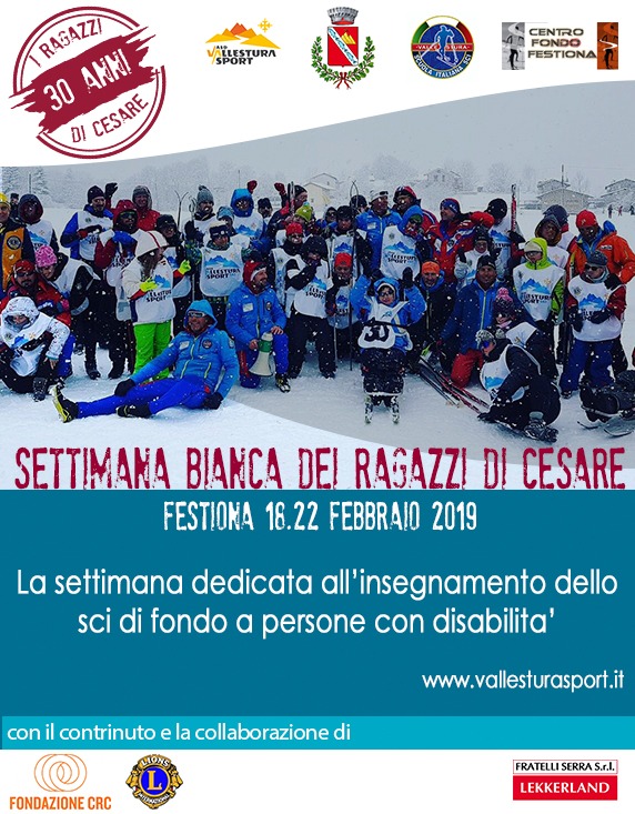 Il 30^ compleanno della settimana bianca dei “Ragazzi di Cesare”
