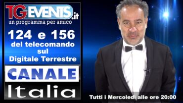 ECCOCI IN TV SU CANALE ITALIA (Arte Italia 124 e 156)