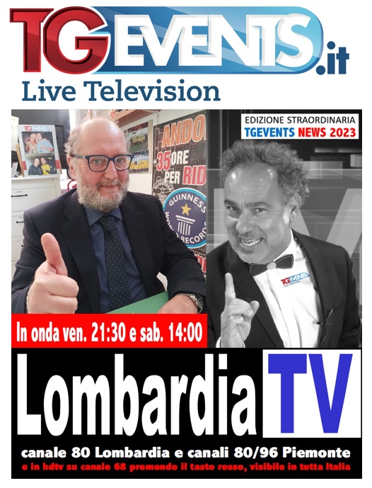 TGEVENTS in onda su LOMBARDIA TV TGEVENTS in onda su LOMBARDIA TV