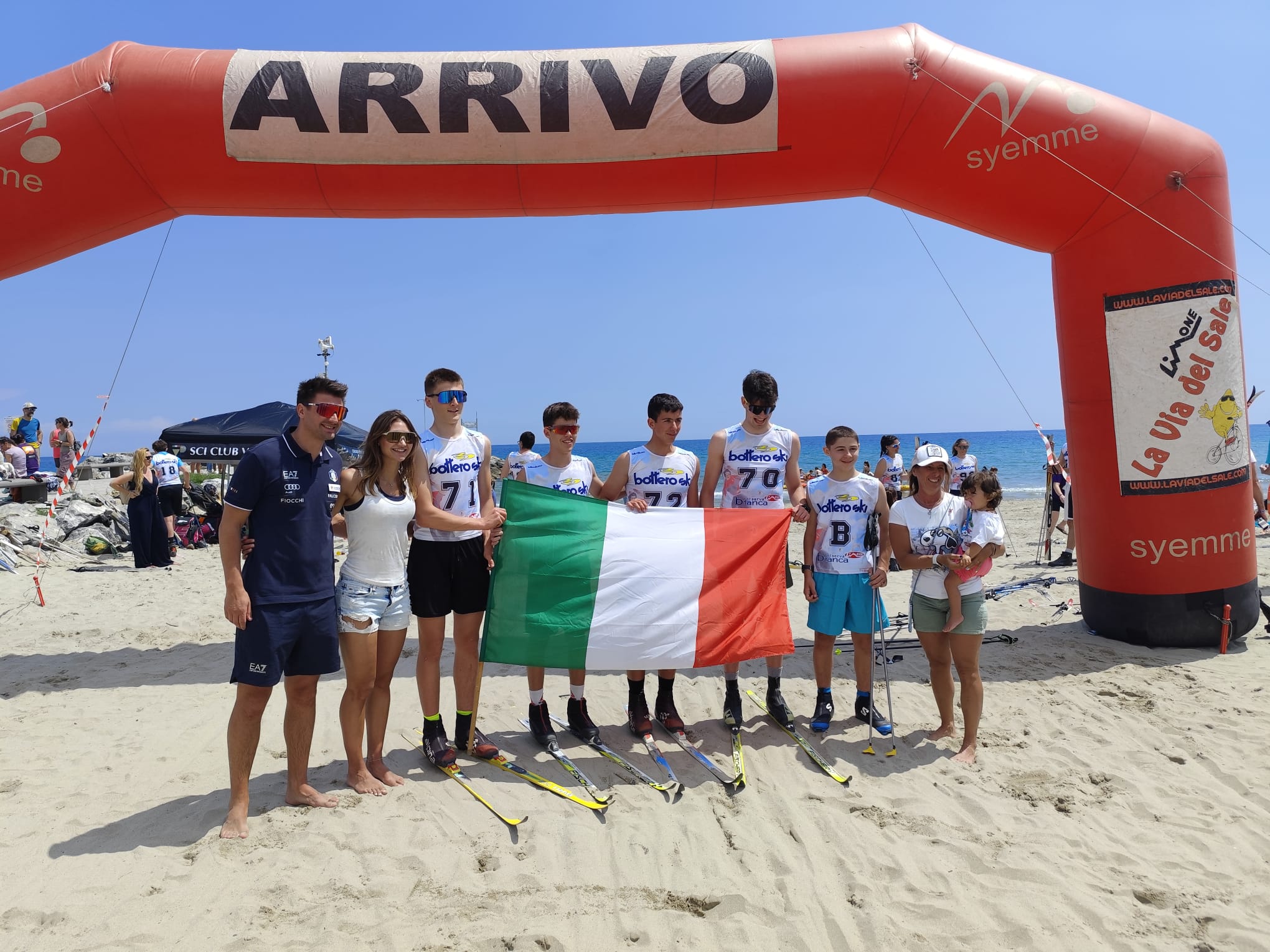 Sci di fondo on the beach pro Airc, a vincere la 14^edizione la squadra di Clusone nei Senior e Valle Maira nella categoria Junior