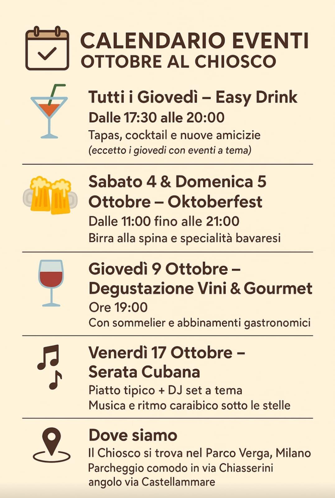 Ottobre al Chiosco