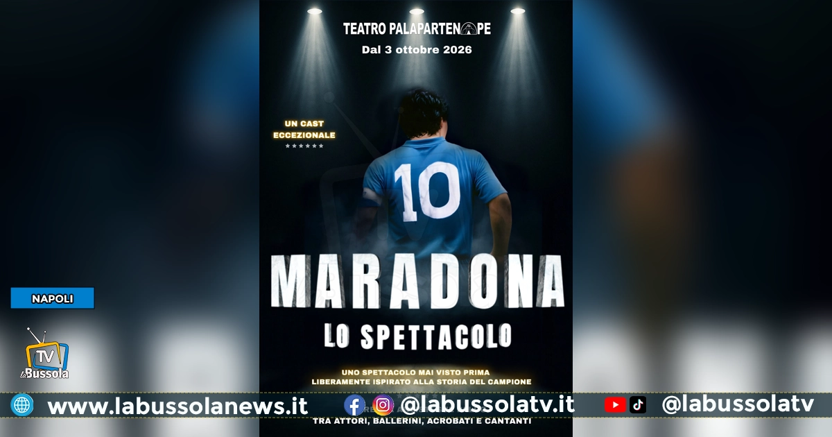 MARADONA LO SPETTACOLO Teatro Palapartenope Napoli dal 3 ottobre 2026