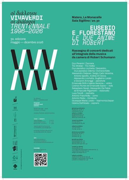 VivaVerdi: otto concerti dal 24 settembre a Matera con la esecuzione integrale della musica da camera di Robert Schumann VivaVerdi: otto concerti dal 24 settembre a Matera con la esecuzione integrale della musica da camera di Robert Schumann